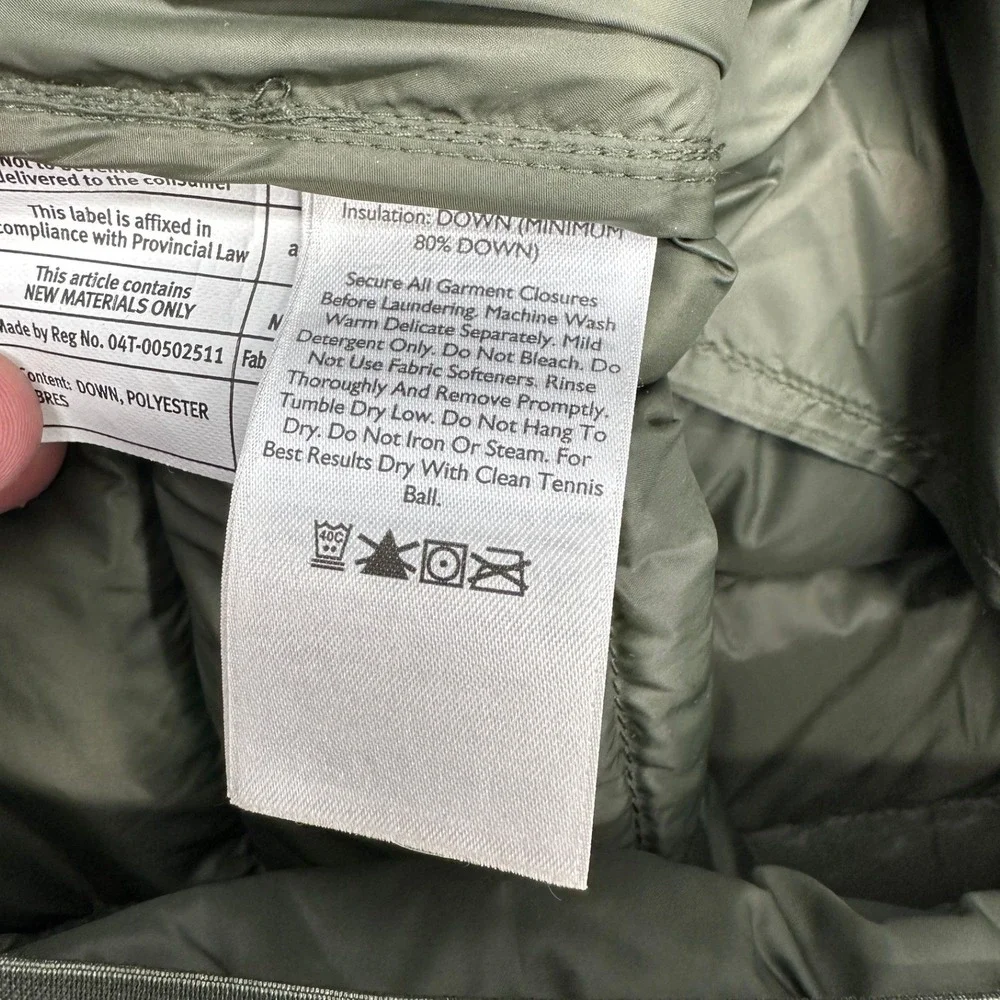 Eddie Bauer CirrusLite Down Vest Dark Green Puffer / Mens Small